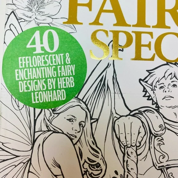 Colouring Heaven Coloring Book Nouveau Fairies Special Issue # 72 Rare 40 Sheets - Picture 4 of 5